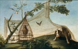 Caça com uma reclamação de Francisco de Goya